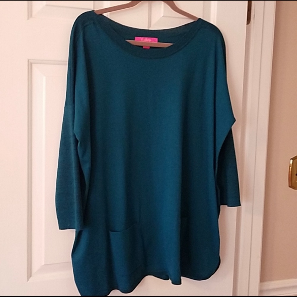 Lilly Pulitzer tidal pool sweater medium